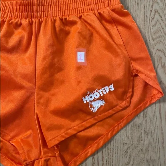 Hooters Vibrant Orange Athletic Shorts - Picture 2 of 4